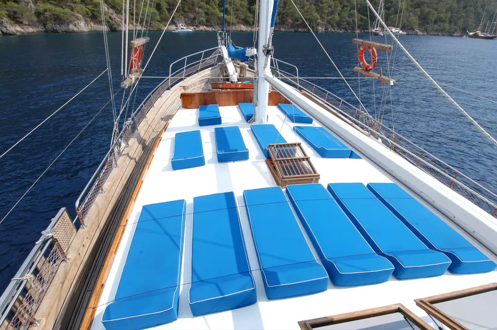 Achterdeck und Essbereich der Northwind